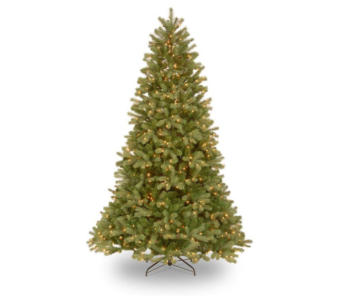 National Tree Company 12 Foot Pre-Lit Downswept Douglas Fir Artificial Christmas Tree with Clear Lights Open Box