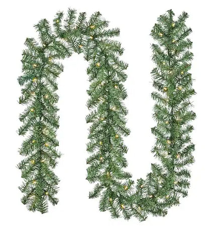 Home Accents Holiday 9 Ft Kingston Fir LED Pre-Lit Lighted Christmas Garland