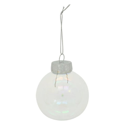 2.75 Inch Iridescent 8 Piece Boxed Ornament
