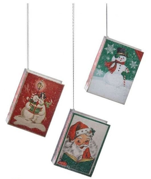 4 Inch Retro Music Book Ornament Three Styles