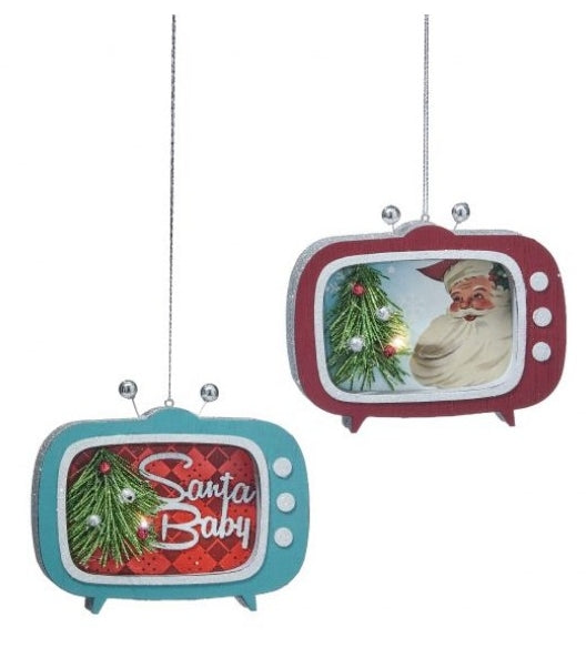 5.5 Inch Retro TV Ornament Two Styles