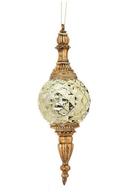 18 Inch Gold Glitter Mercury Finial Ornament