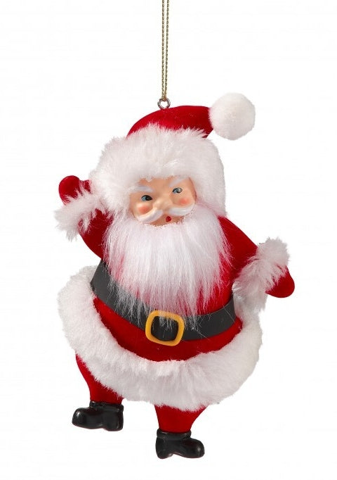 5.5 Inch Red Old Fashioned Santa Ornament