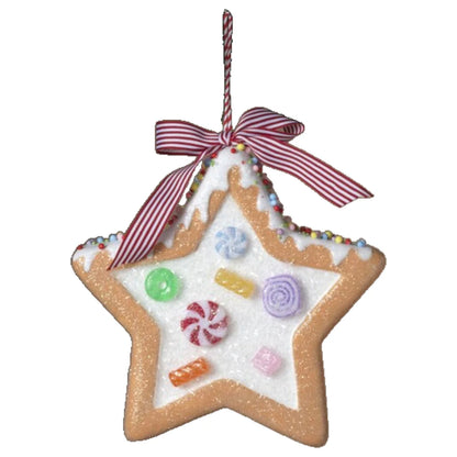 9.25 Inch Holiday Gingerbread Ornament Three Styles