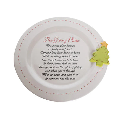 Ceramic Giving Plate With Tree