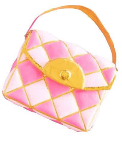 16 Inch Hot Pink And Light Pink Purse Display