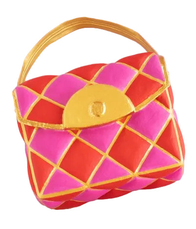 16 Inch Pink And Red Purse Display