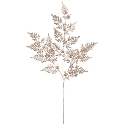 38 Inch Rose Gold Metallic Fern Spray