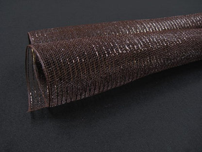 10 Inch By 10 Yard Brown Metallic Netting