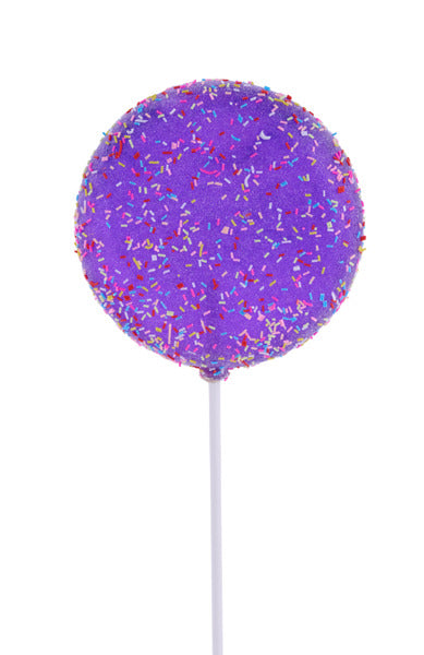 5 Inch Purple Glitter Sprinkle Lollipop Stick