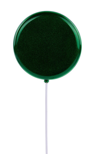 6 Inch Emerald Green Glitter Lollipop With Stick