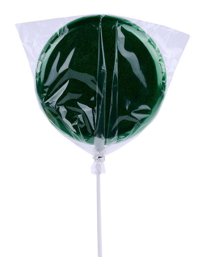 6 Inch Emerald Green Glitter Lollipop With Stick