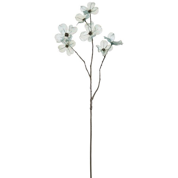 33.5 Inch Mint Green Shimmer Dogwood Spray