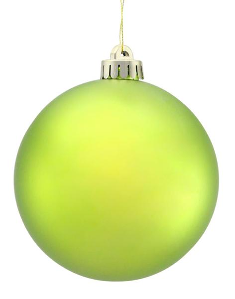 8 Inch Matte Lime Smooth Ornament Ball