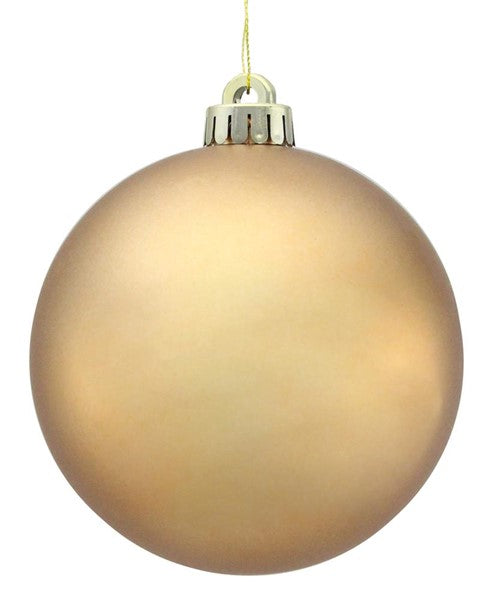 8 Inch Matte Sable Smooth Ball Ornament