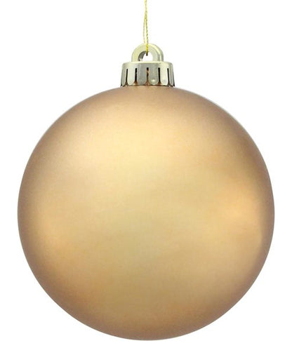 8 Inch Matte Sable Smooth Ball Ornament