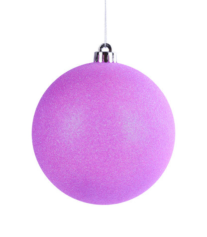 6 Inch Lavender Iridescent Glitter Ornament