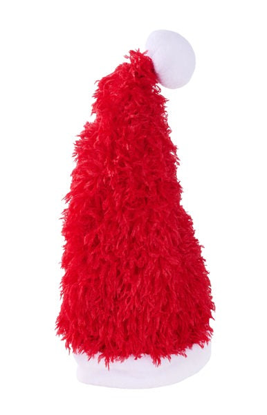 20 Inch Red And White Furry Santa Hat