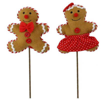 4.25 Inch Plush Gingerbread On Stem Boy Or Girl