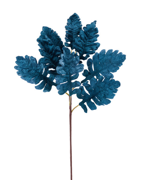 18 Inch Smoke Blue Lamb's Ear Spray