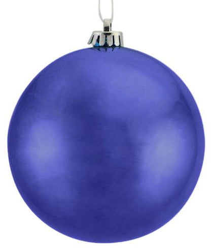 5 Inch Shiny Royal Blue Smooth Ornament Ball