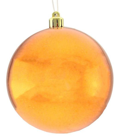 5 Inch Shiny Chestnut Smooth Ornament Ball