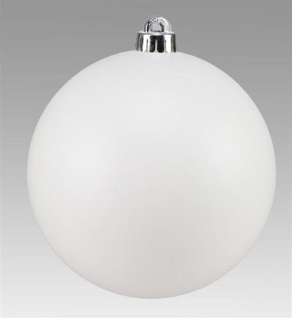 3 Inch Matte White Smooth Ornament Ball