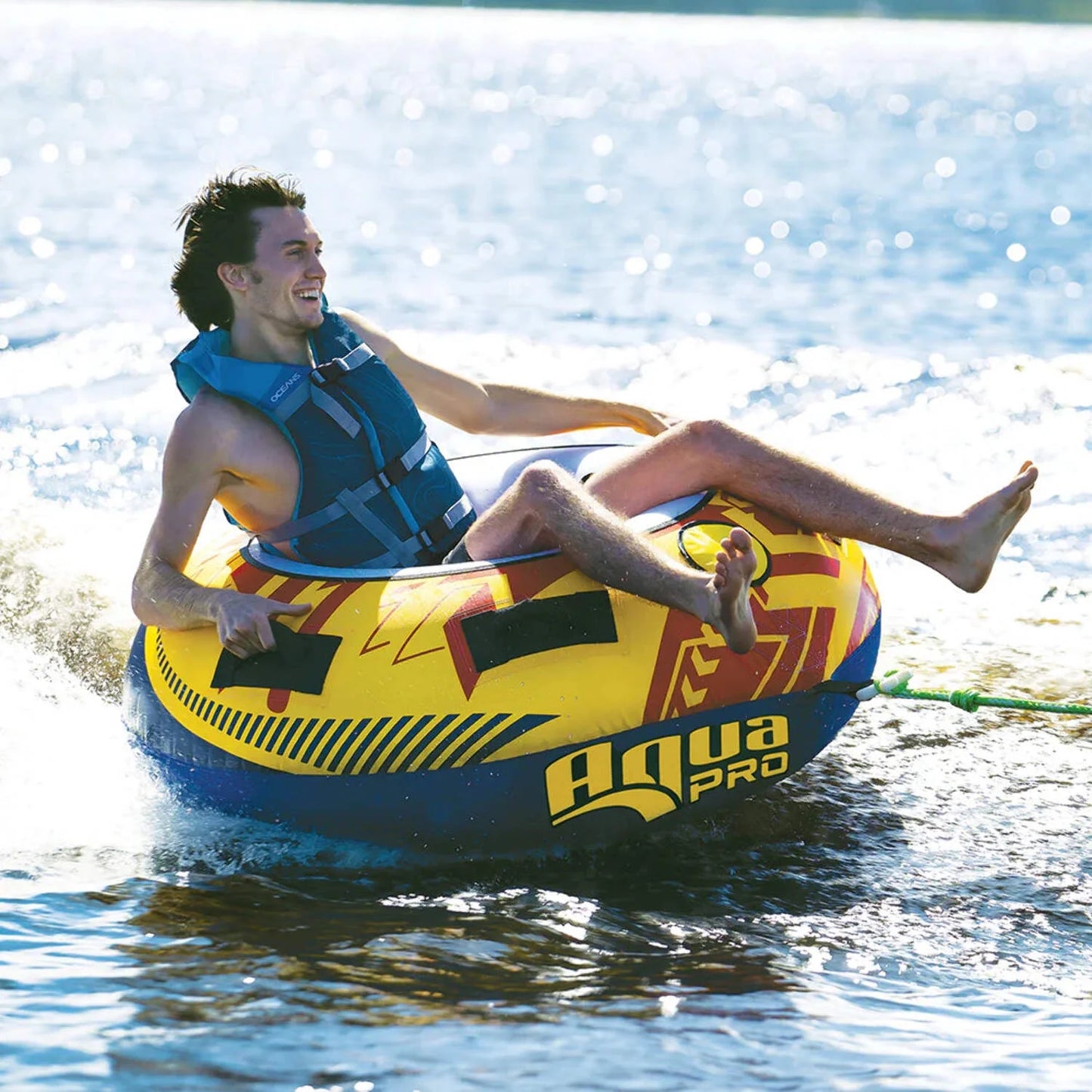 Aqua Leisure Aqua Pro 50 Inch One Rider Towable Tube PVC