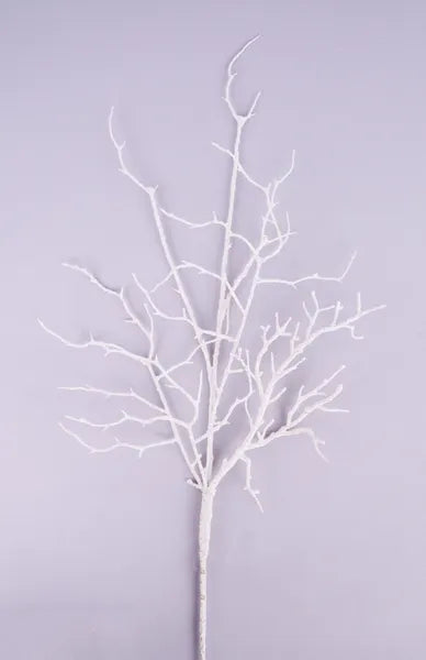 26 Inch White And Brown Twig Spray