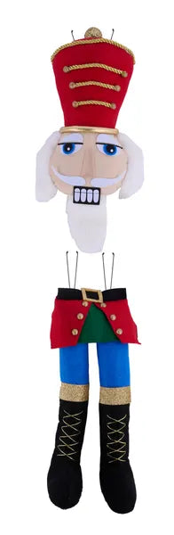 33 Inch Red Black Blue And Gold Nutcracker Decor Kit