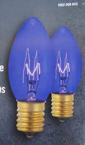 Home Accents 25 Blue Commercial Grade Incandescent C9 Replacement Bulbs
