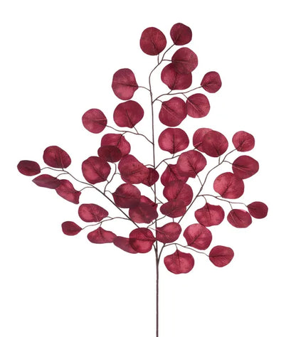 27 Inch Burgundy Apple Leaf Spray