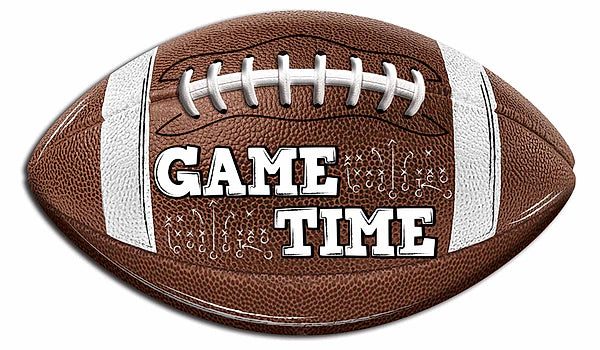 11 Inch Game Time Football Sign