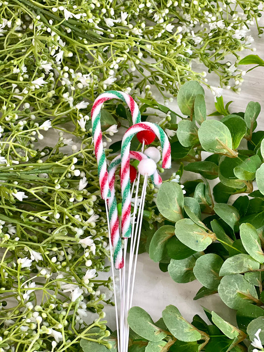Christmas Candy Cane Pick  2 Styles