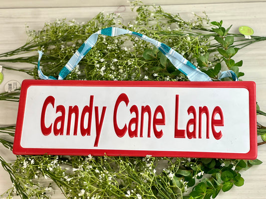 Kringles Candy Cane Lane Sign