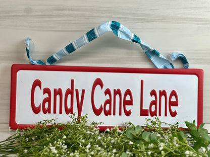 Kringles Candy Cane Lane Sign