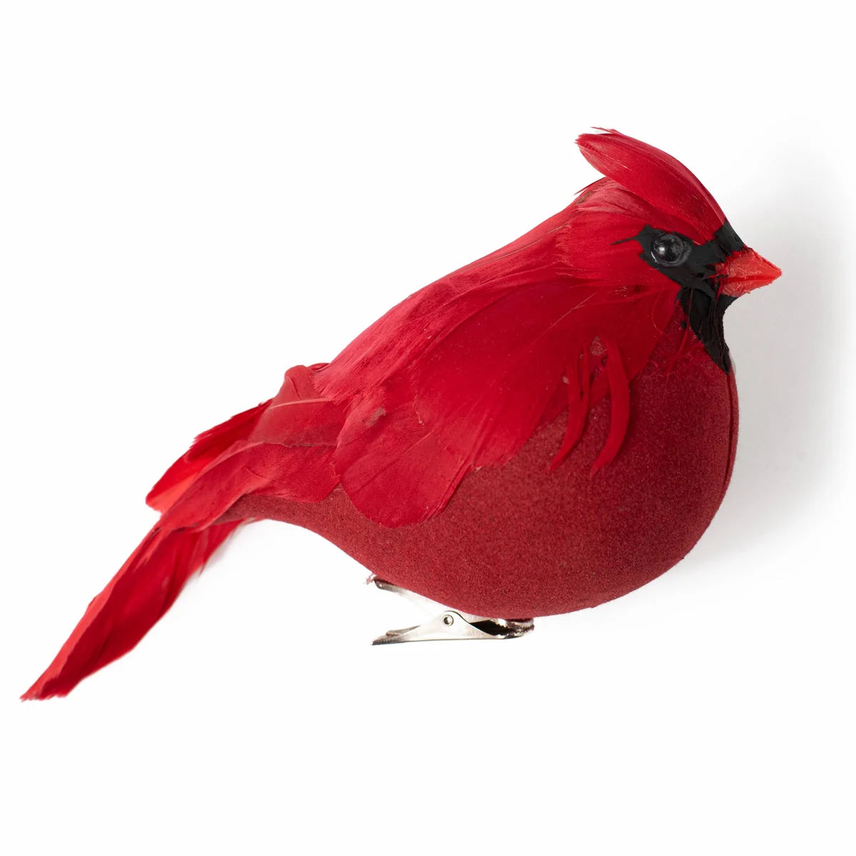 7 Inch Red Chubby Feather Cardinal