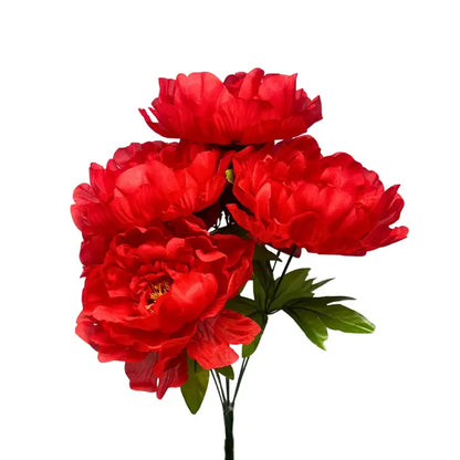 18 Inch Red Large Peony Bush