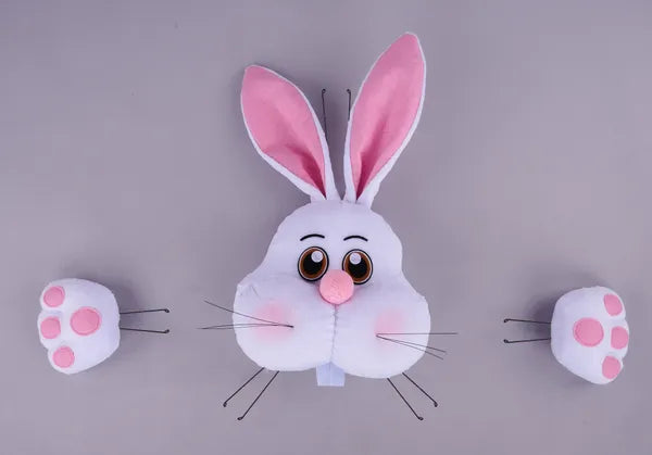 Three Piece Bunny With Paws Decor Kit