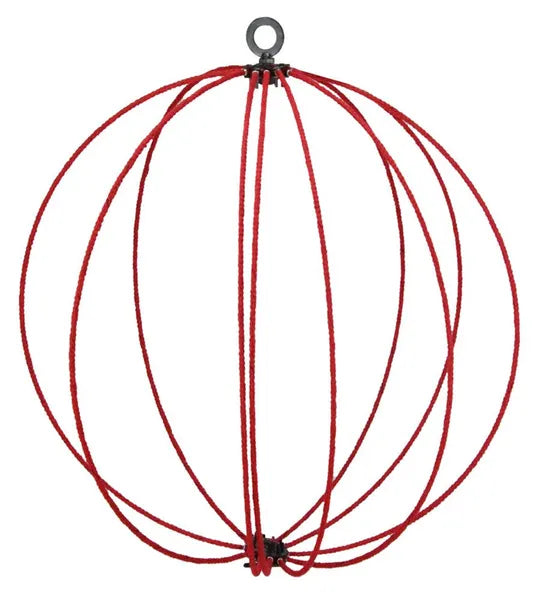 18 Inch Red Tubing Wrap Folding Ball
