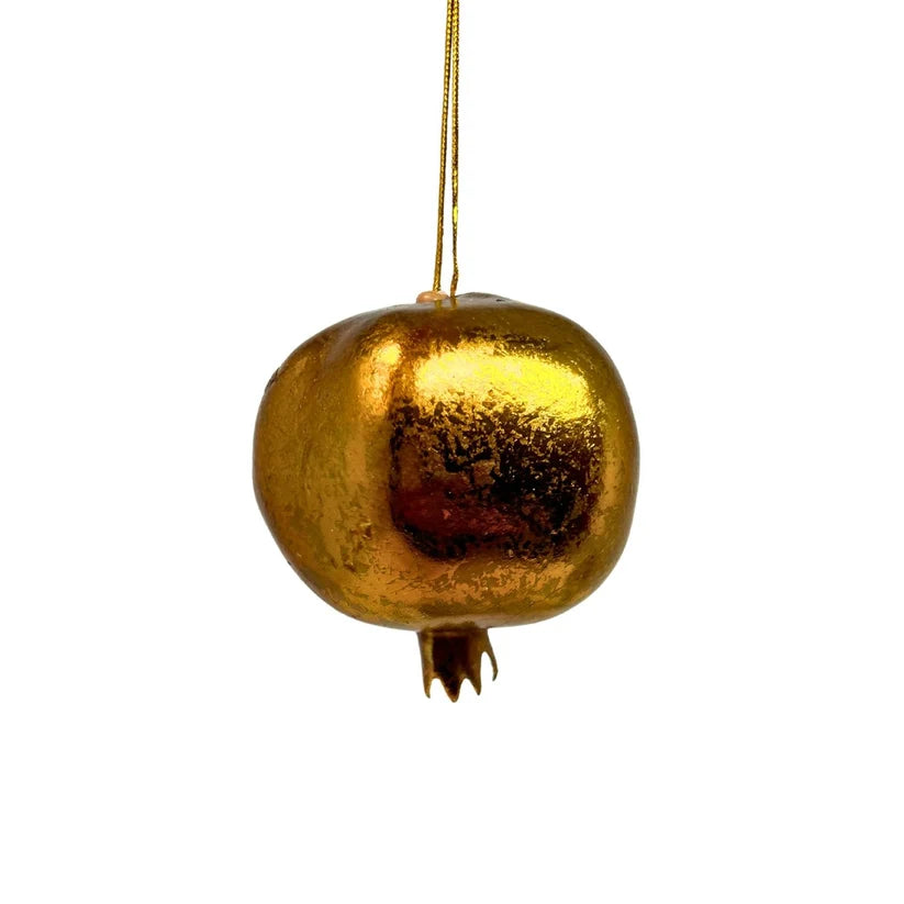 3.5 Inch Antique Bronze Old World Pomegranate Ornament