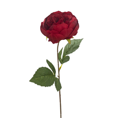 17.5 Inch Red Garden Peony Stem