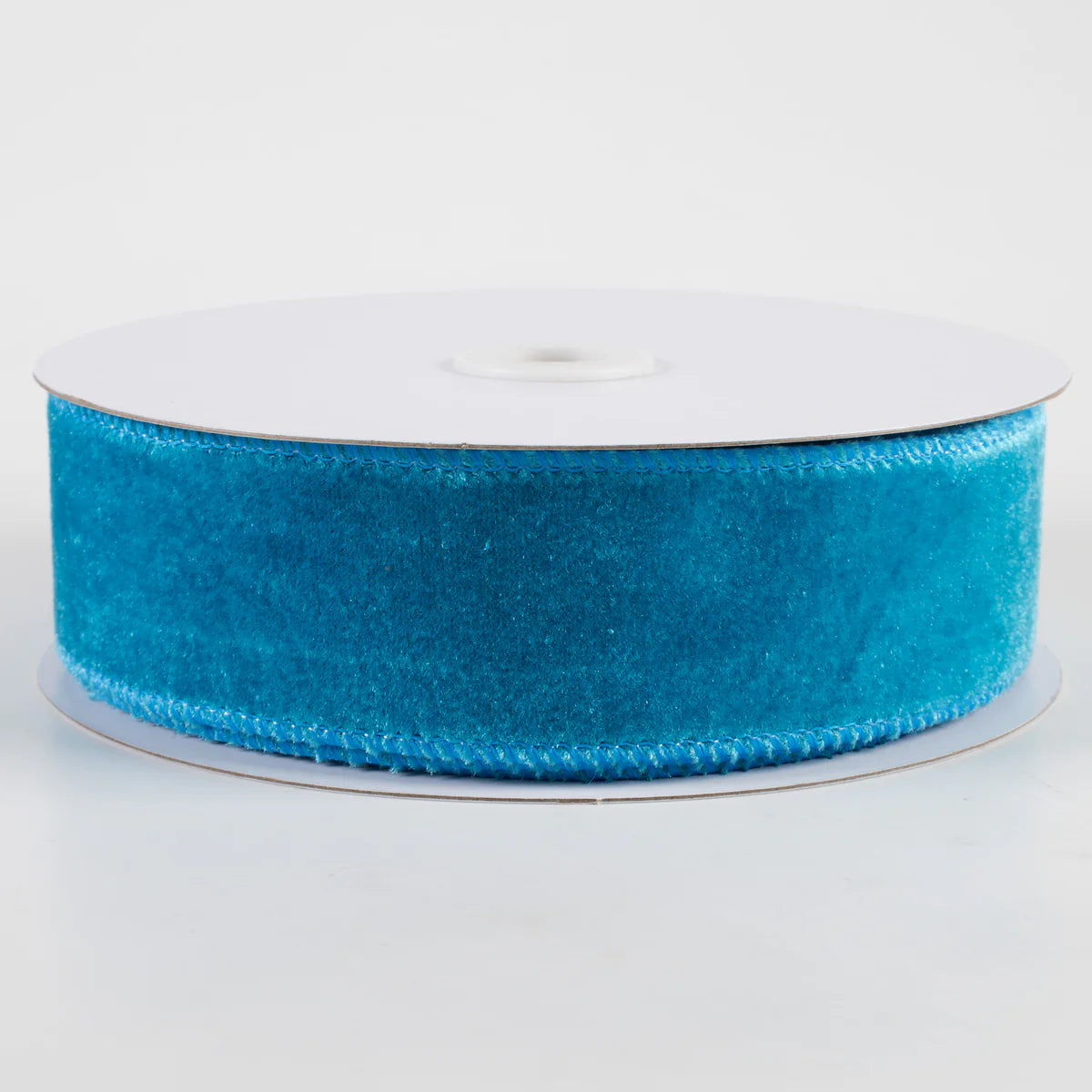 1.5 Inch By 10 Yard Teal Deluxe Velvet With Satin Backing Ribbon