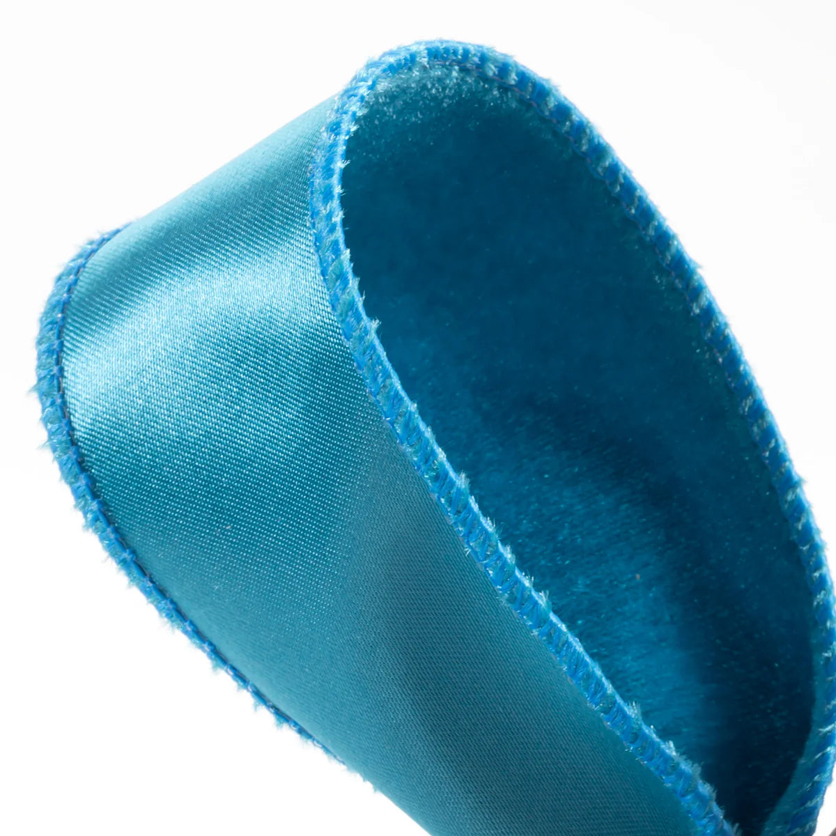 1.5 Inch By 10 Yard Teal Deluxe Velvet With Satin Backing Ribbon