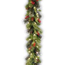 National Tree Company Garland 9 Foot Crestwood Spruce Light Up Garland