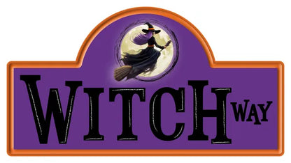 15 Inch Witch Way Metal Street Sign
