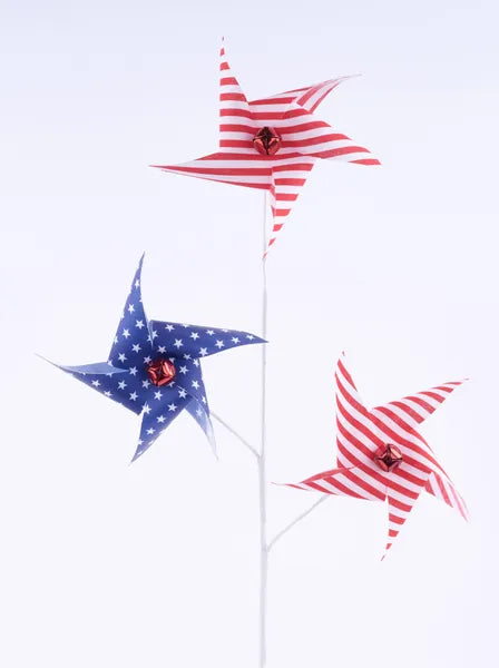 29 Inch Stars And Stripes Pinwheel Spray