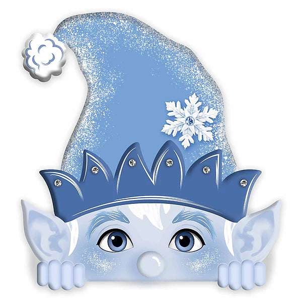 12 Inch Peeking Jack Frost Sign
