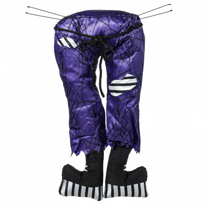 16.5 Inch Purple And Black Frankenstein Legs Decor Kit