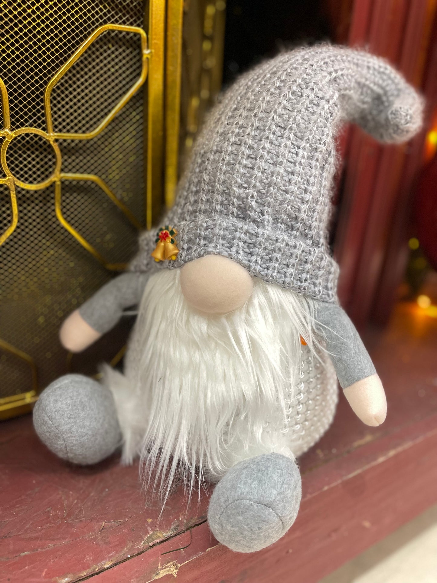 Light Up Plush Sweater Gnome Sitter  2 Styles